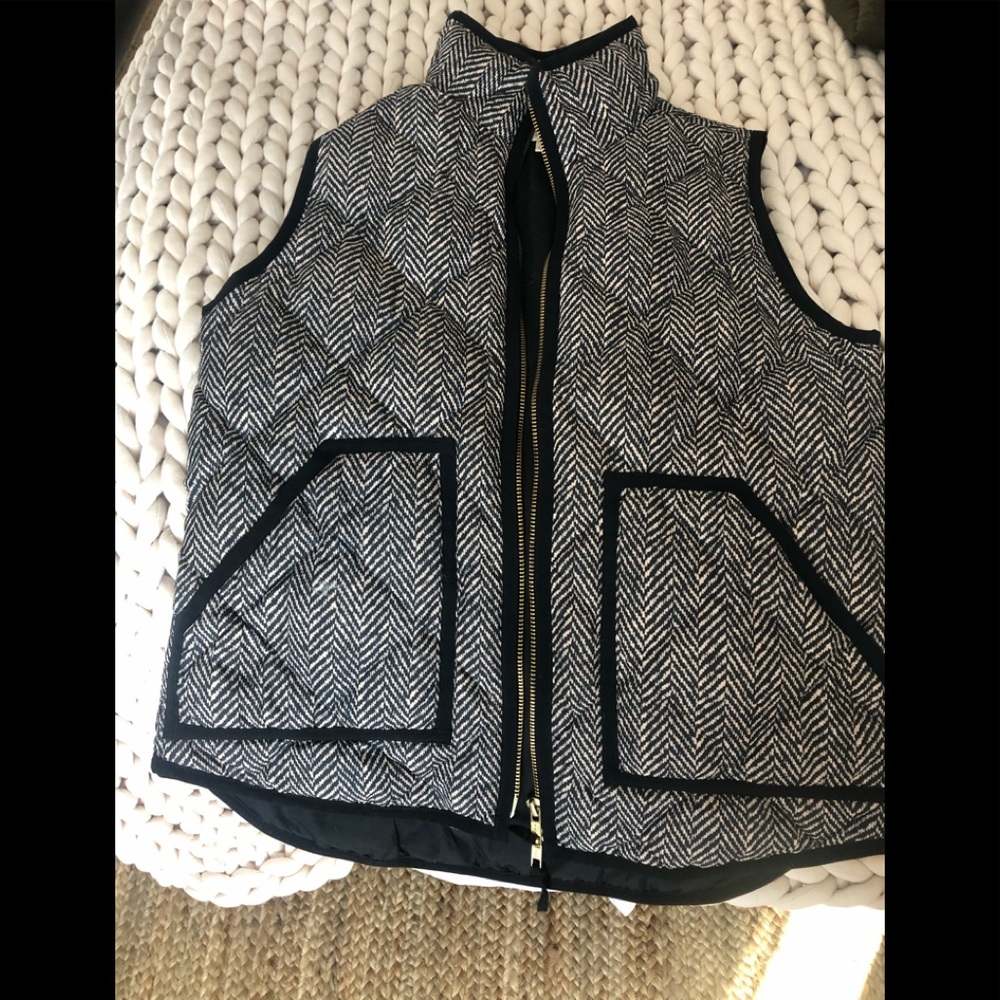 JCREW HERRINGBONE VEST XS